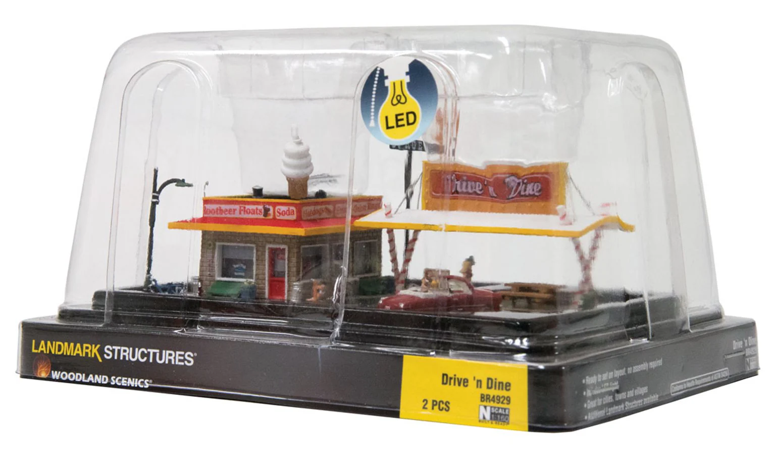 WBR4929 Woodland Scenics - N Gauge Buildings - Drive 'N' Dine - Image 5