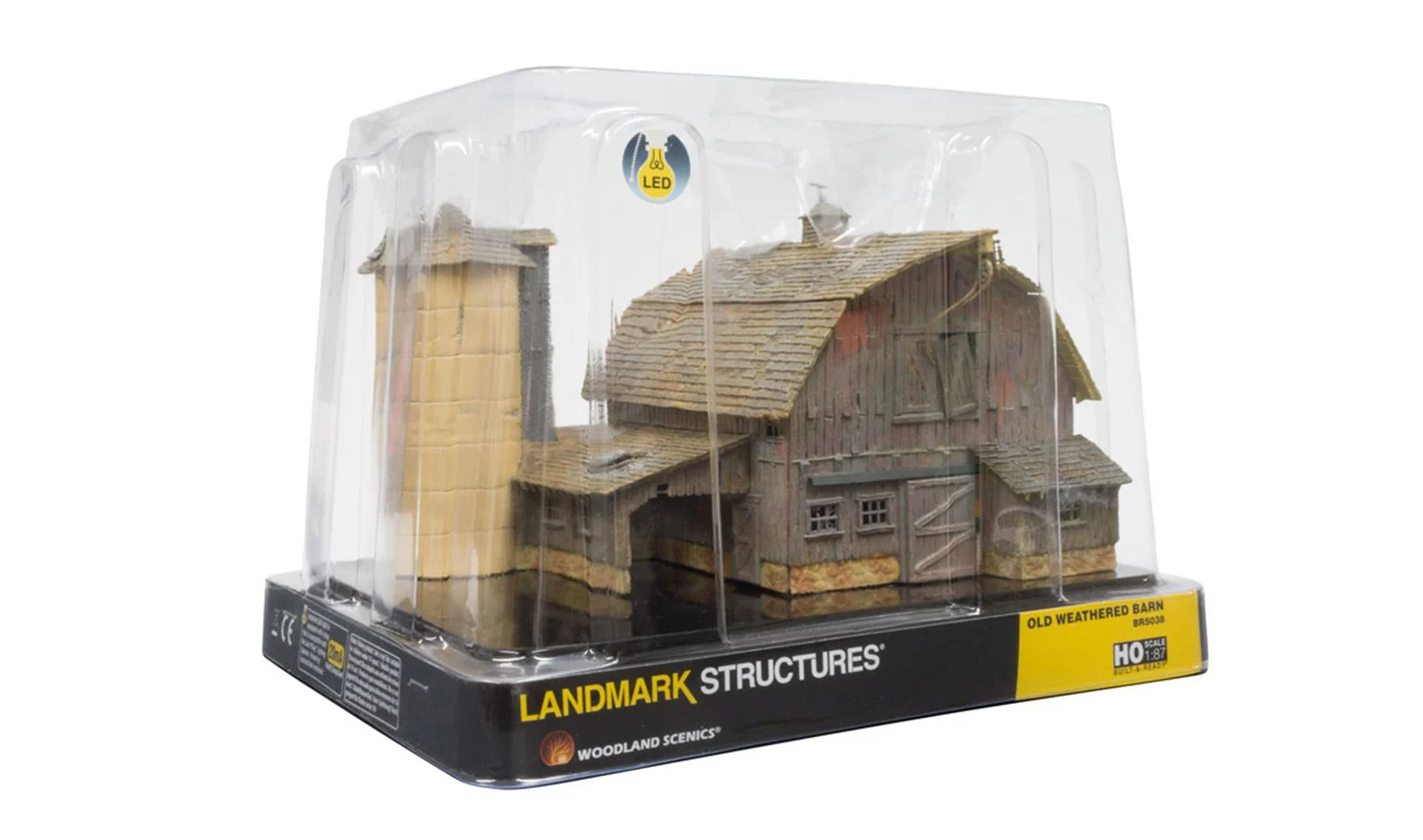 WBR5038 BR5038 Woodland Scenics - HO Scale Buildings - Old Weathered Barn - Image 5