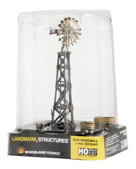 WBR5042 BR5042 Woodland Scenics - HO Scale Buildings - Windmill - Image 4