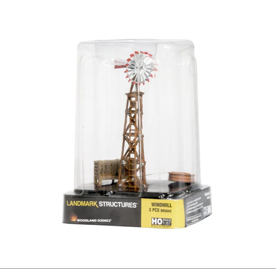 WBR5043 BR5043 Woodland Scenics - HO Scale Buildings - Windmill - Image 4