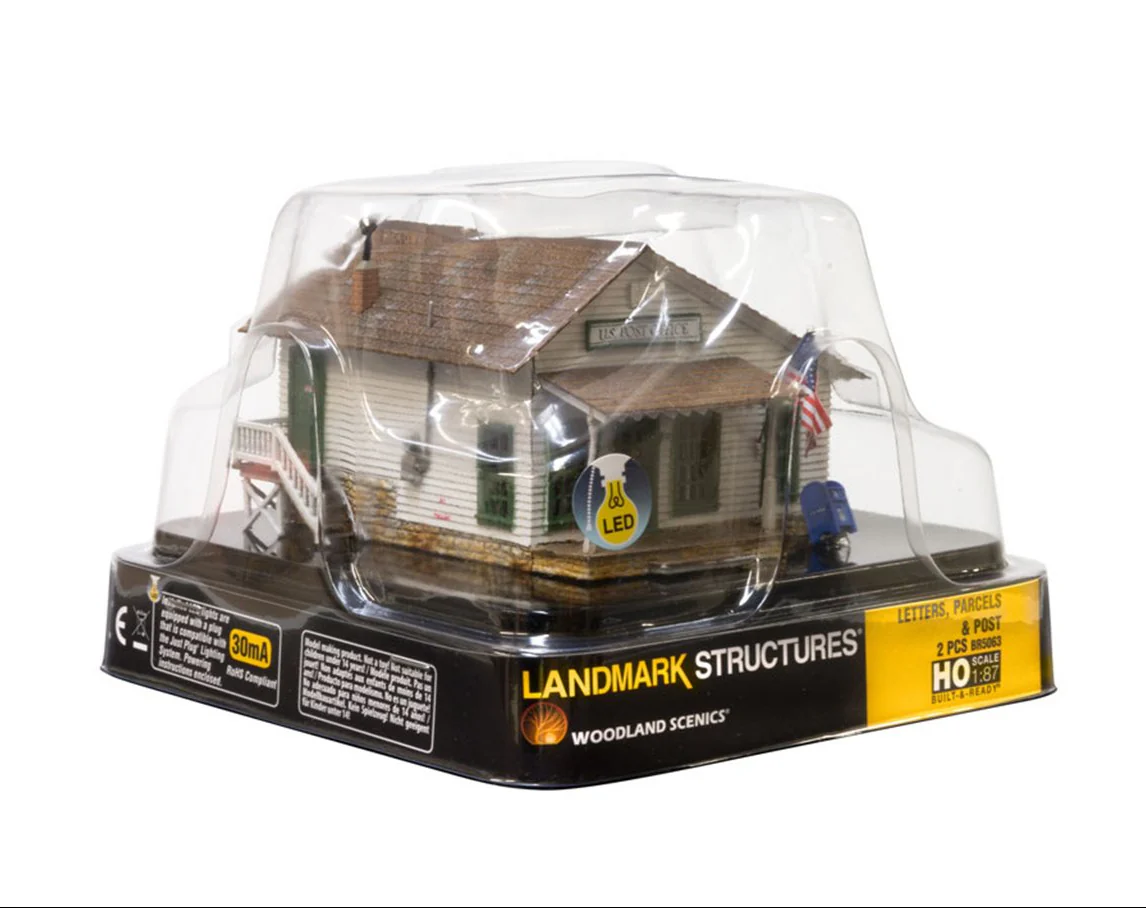 WBR5063 BR5063 Woodland Scenics - HO Scale Buildings - Post Office - Image 6