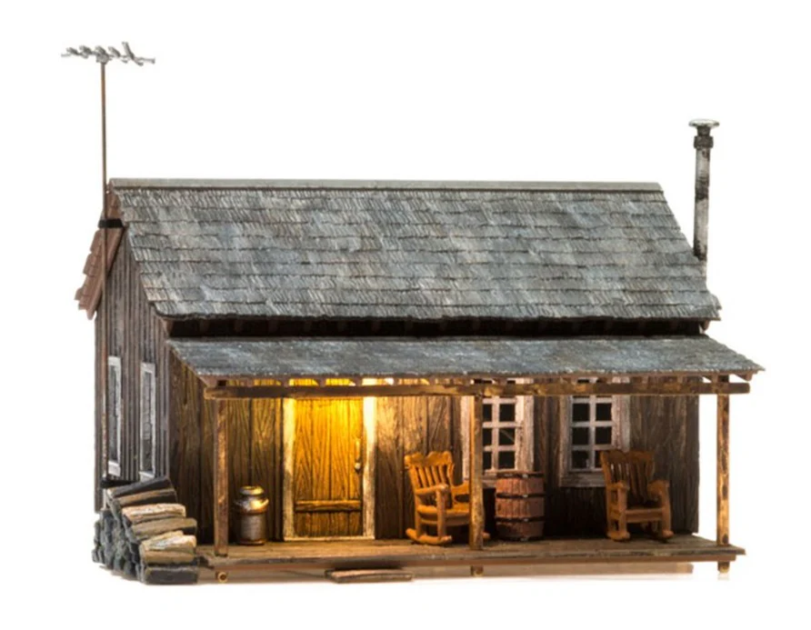 WBR5065 BR5065 Woodland Scenics - HO Scale Buildings - Rustic Cabin