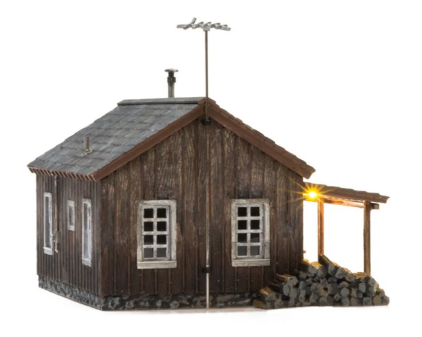 WBR5065 BR5065 Woodland Scenics - HO Scale Buildings - Rustic Cabin - Image 2