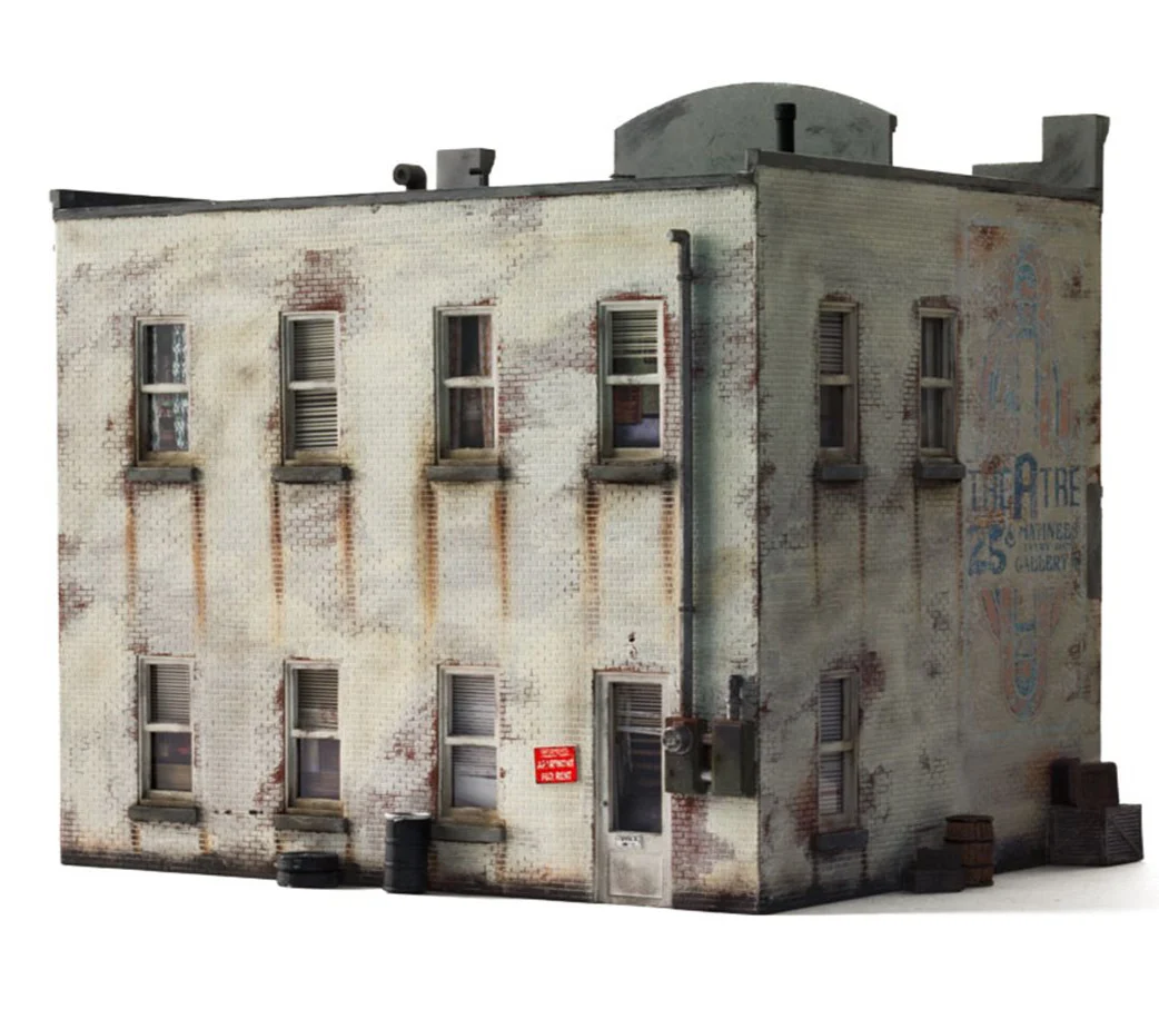 WBR5067 BR5067 Woodland Scenics - HO Scale Buildings - Recruiting Office & Record Store - Image 2