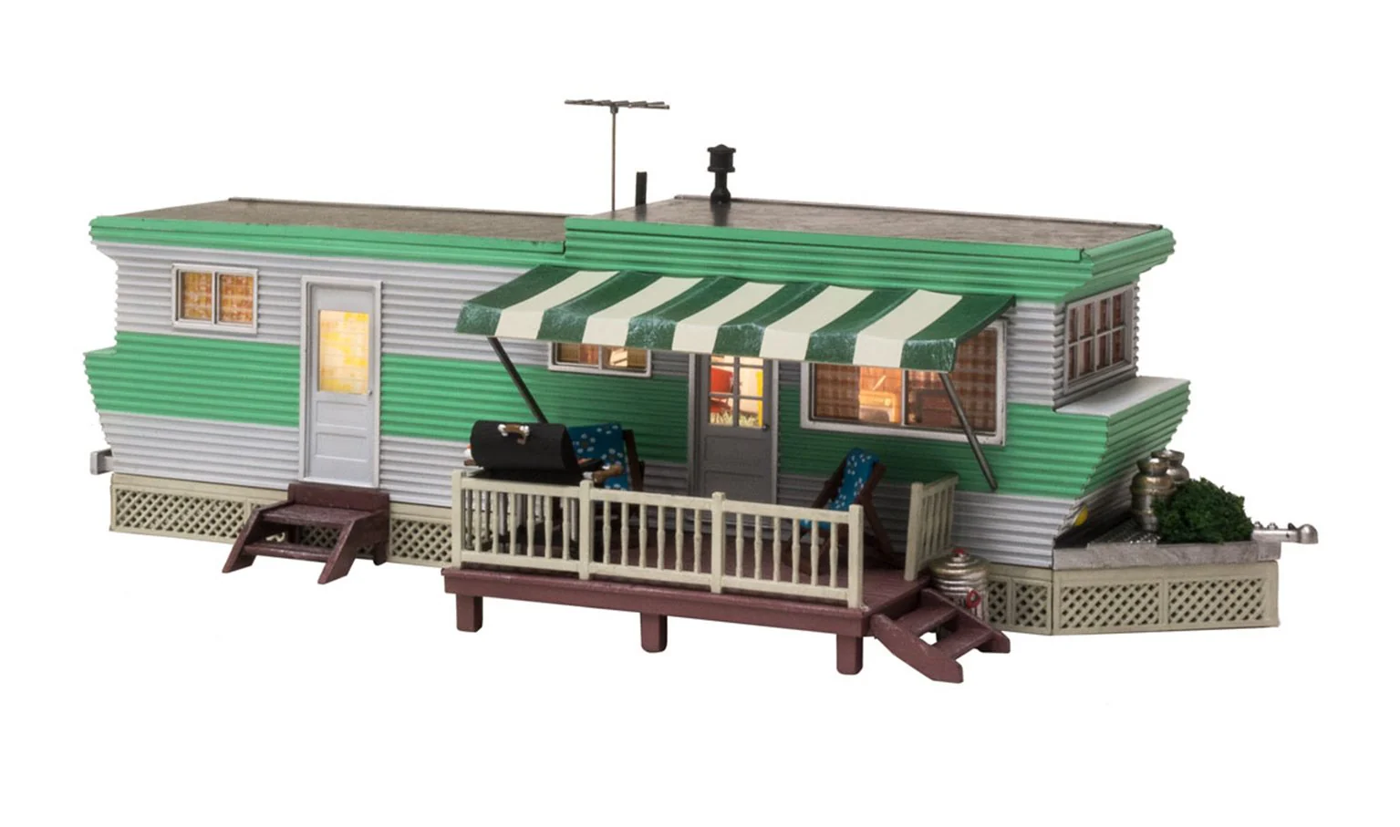 WBR5861 BR5861 WOODLAND SCENICS - O GAUGE BUILDINGS - Grillin' & Chillin'