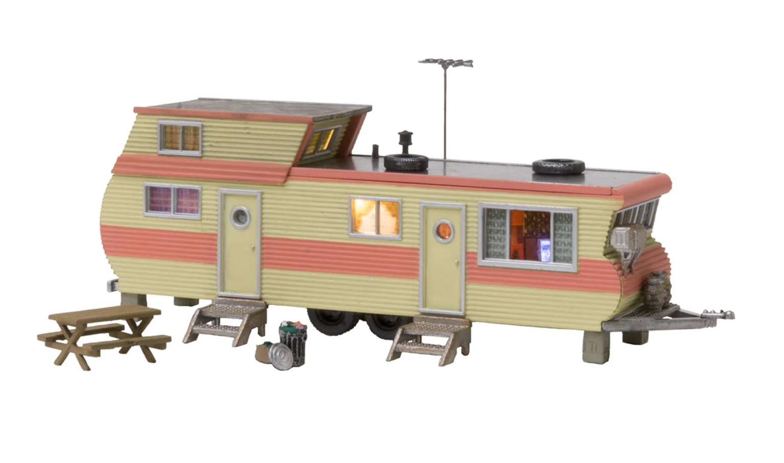 WBR5862 BR5862 WOODLAND SCENICS - O GAUGE BUILDINGS - Double Decker Trailer