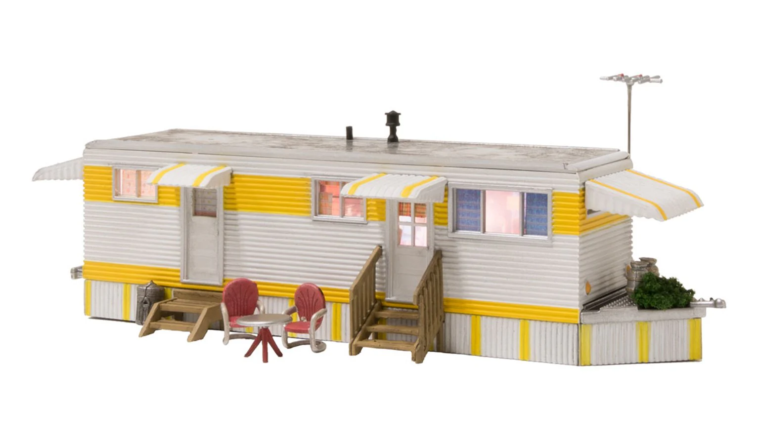 WBR5863 BR5863 WOODLAND SCENICS - O GAUGE BUILDINGS - Sunny Days Trailer