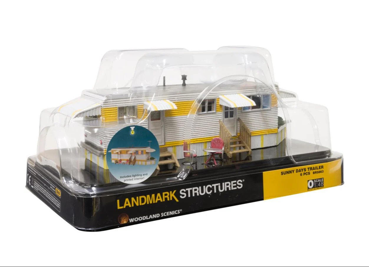 WBR5863 BR5863 WOODLAND SCENICS - O GAUGE BUILDINGS - Sunny Days Trailer - Image 4