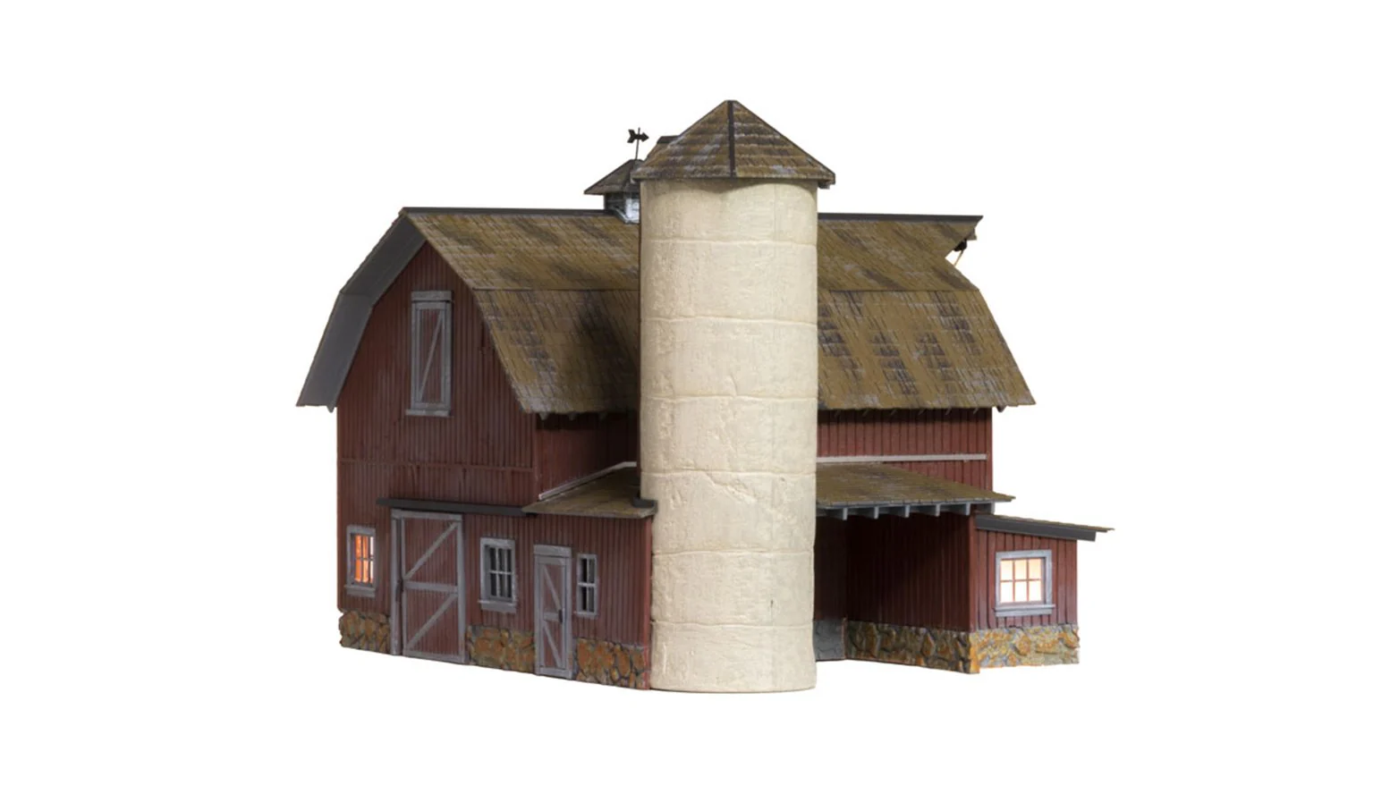 WBR5865 BR5865 WOODLAND SCENICS - O GAUGE BUILDINGS - Old Weathered Barn - Image 4