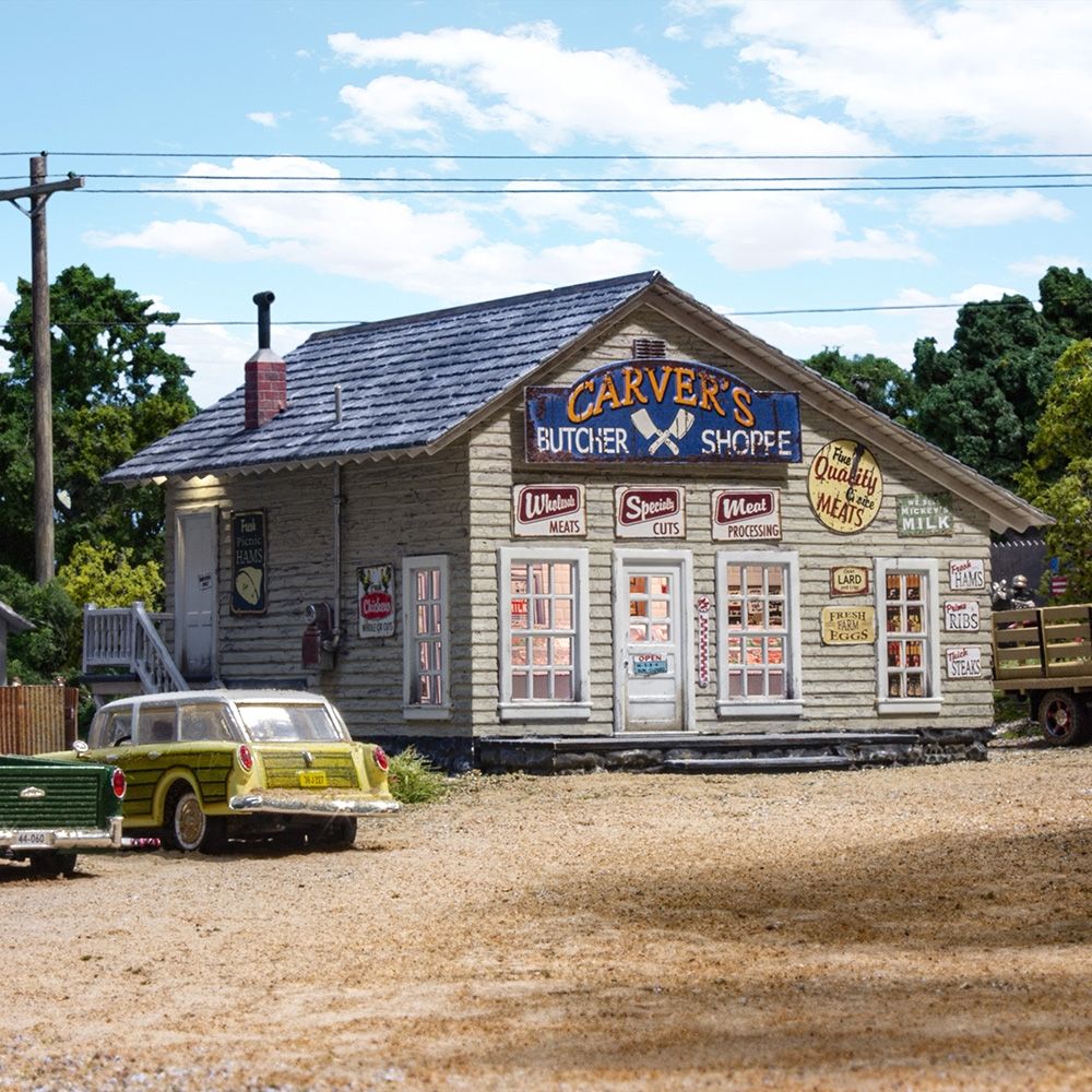 WBR5872 Woodland Scenics - O Gauge Buildings - Butcher Shop
