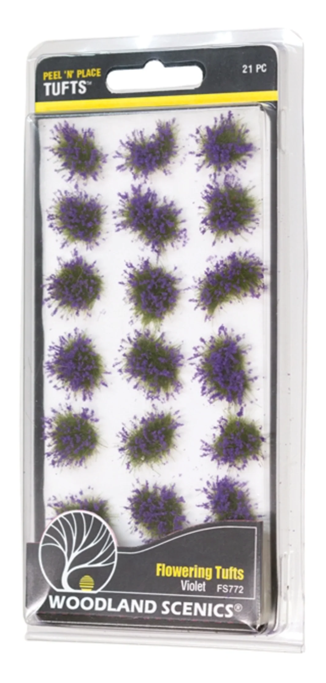 WFS772 FS772 Peel ‘n’ Place Violet Flowering Tufts
