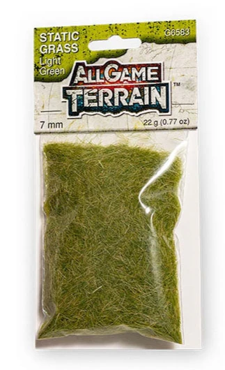 WG6583 All Game Terrain - 7 mm Light Green Static Grass - Image 2