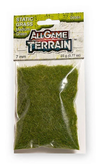 WG6584 All Game Terrain - 7 mm Medium Green Static Grass - Image 2