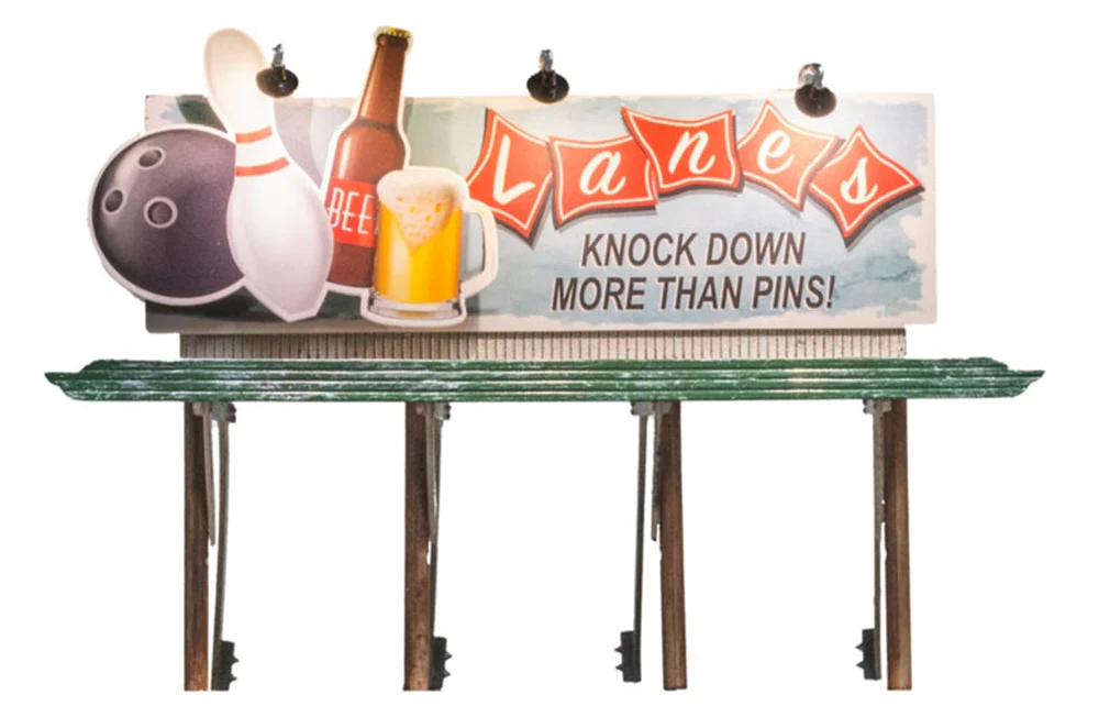 WJP5796 HO Lanes Bowling & Bar with LED Lights