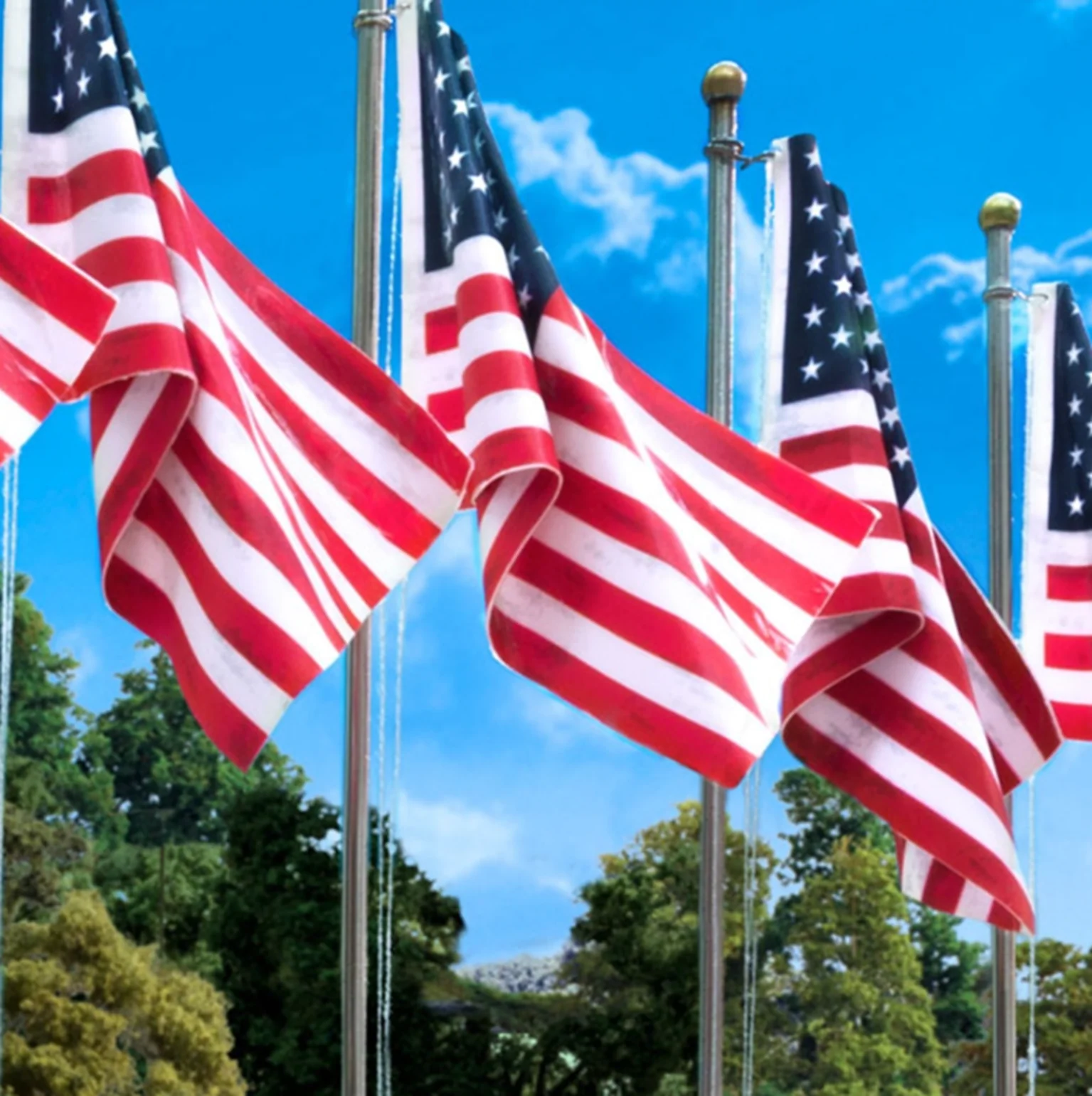 WJP5952 JP5952 Woodland Scenics - US Flag Pole - Large - Image 3