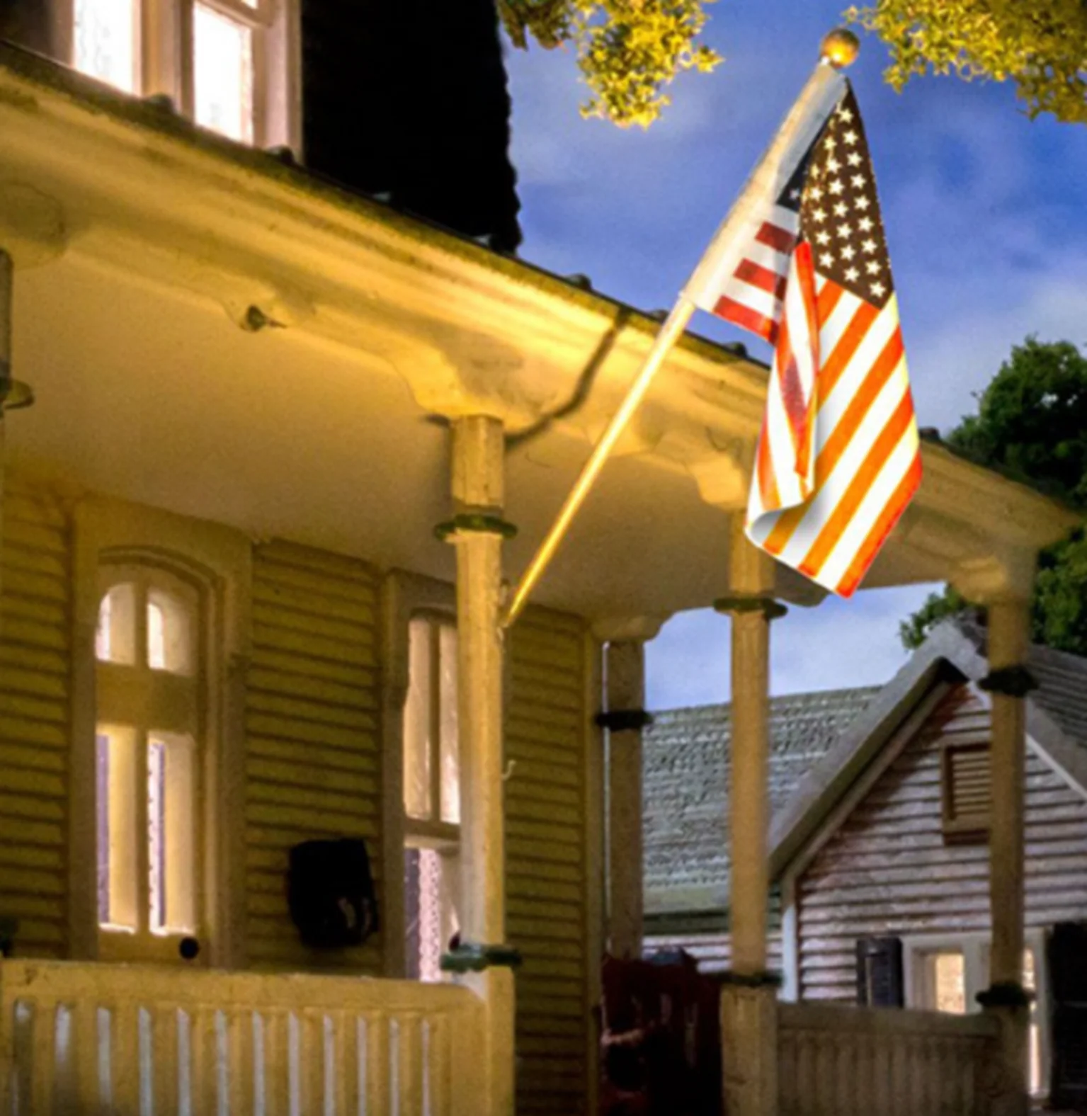 WJP5955 JP5955 Woodland Scenics - US Flag Wall Mount - Large - Image 3