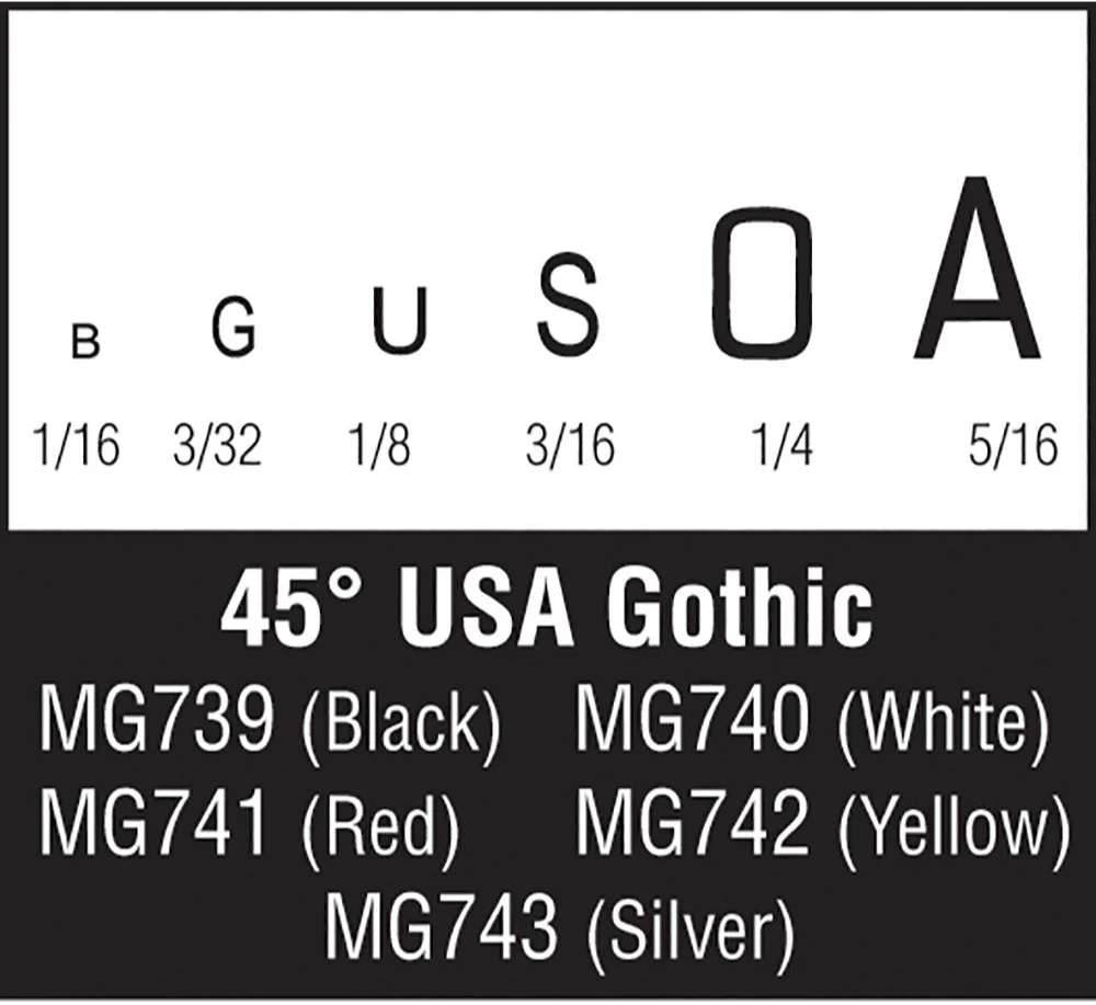 WMG739 45° USA Gothic Black - Image 2