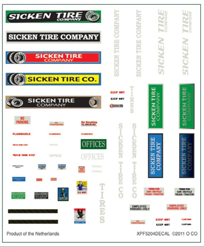 WPF5204 N Sicken Tire Company Model Kit - Image 3