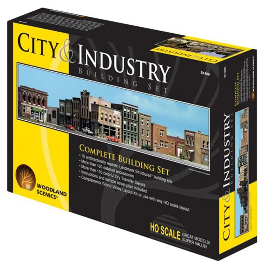 WS1486 City & Industry HO Building Set