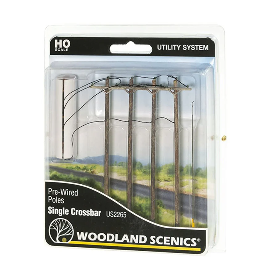 WUS2265 US2265 Utility System Pre-Wired Poles - Single Crossbar