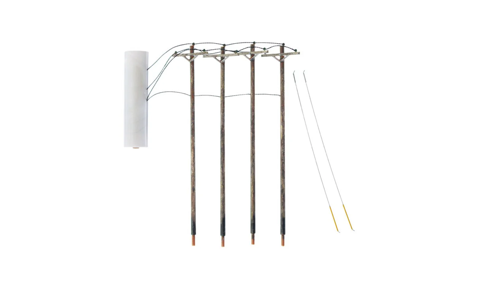 WUS2265 US2265 Utility System Pre-Wired Poles - Single Crossbar - Image 2