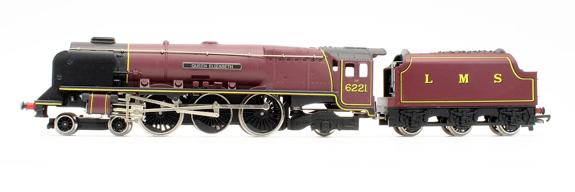 W2285 Pre-Owned LMS Maroon 4-6-2 'Queen Elizabeth' 6221 Steam Locomotive - Image 4