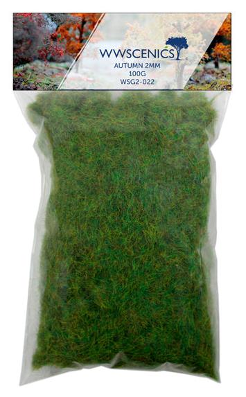 WSG2-022 WWS 2mm Autumn Static Grass Refill - 100g