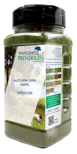 WSG2-026 WWS 2mm Autumn Static Grass - 500ml Canister