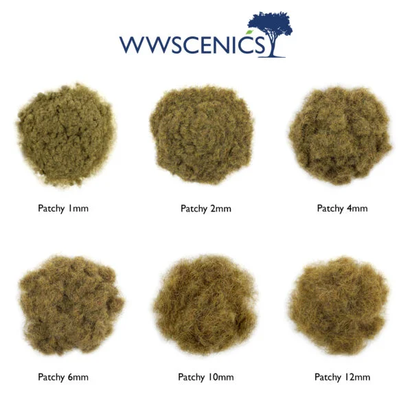 WSG2-040 WWS 2mm Patchy Static Grass Refill - 100g - Image 3