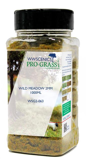 WSG2-063 WWS 2mm Wild Meadow Static Grass - 1000ml Canister