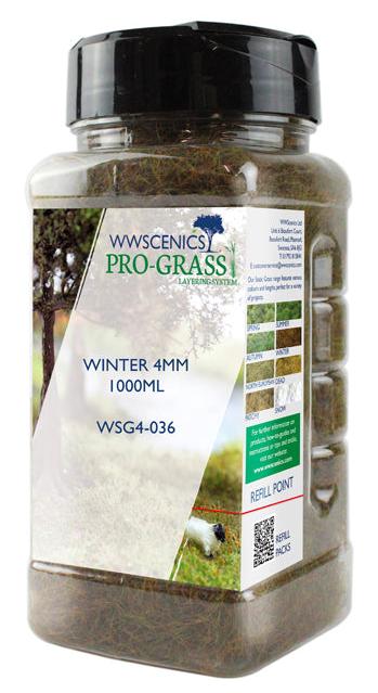 WSG4-036 WWS 4mm Winter Static Grass - 1000ml Canister