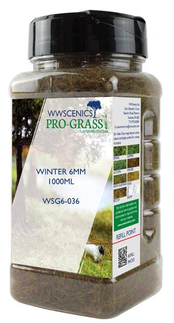 WSG6-036 WWS 6mm Winter Static Grass - 1000ml Canister